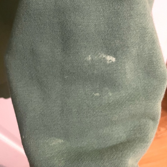 Topshop Patched Colorblock Hoodie in Green Size 0-2 Womens - Picture 3 of 5